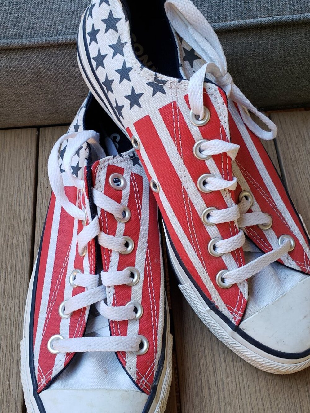 EUC CTAS Converse 'Stars & Stripes' varsity red/white/blue (8W, 6M) KICKS